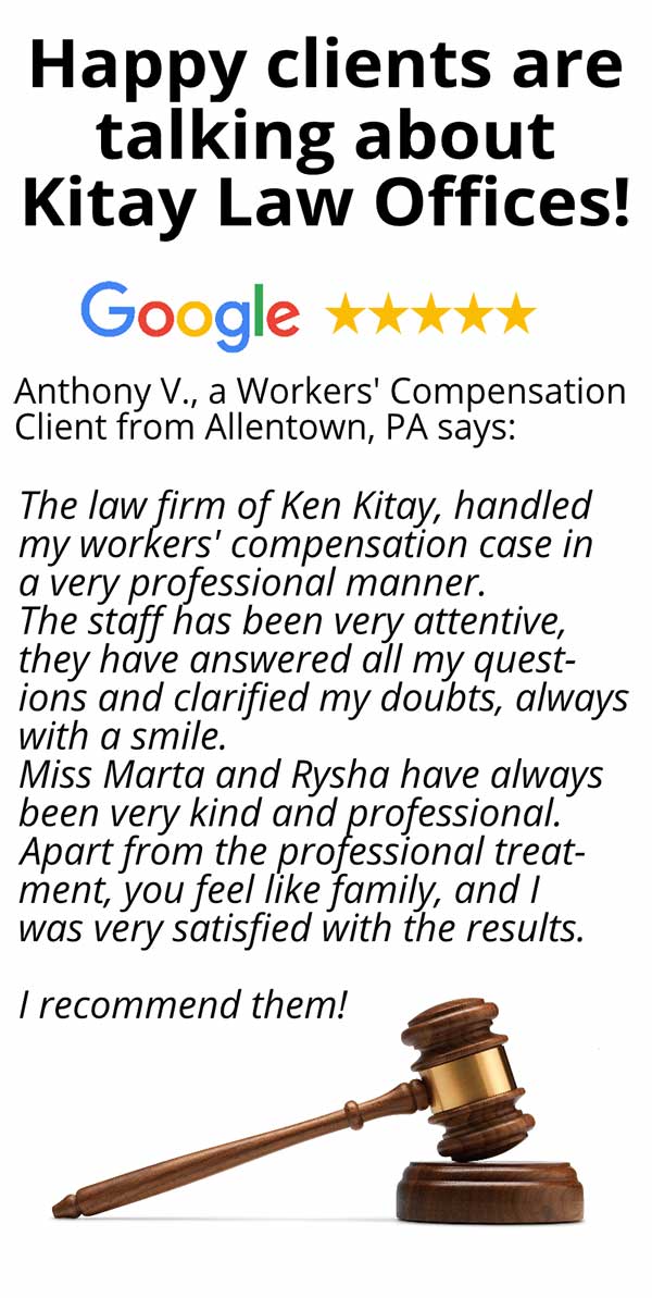 Allentown Workers' Compensation Review - Kitay Law Offices