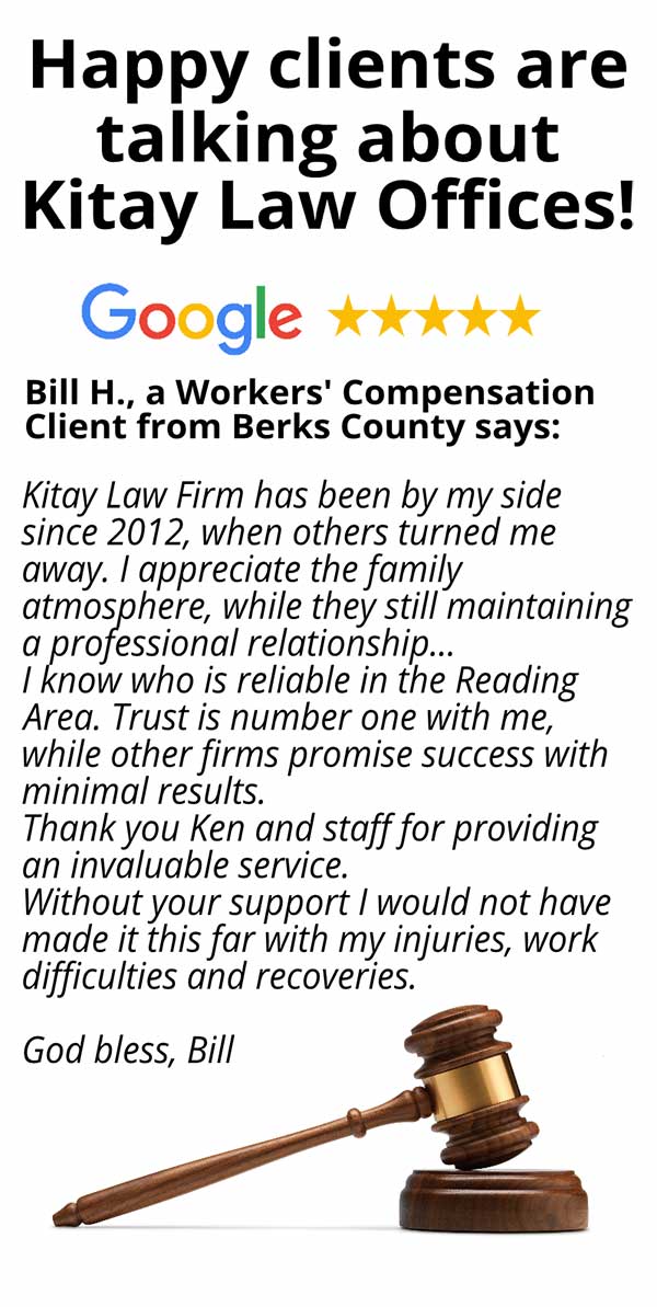 Berks County Workers' Compensation Review - Kitay Law Offices (Mobile)