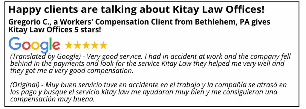 Bethlehem Workers' Compensation Review - Kitay Law Offices