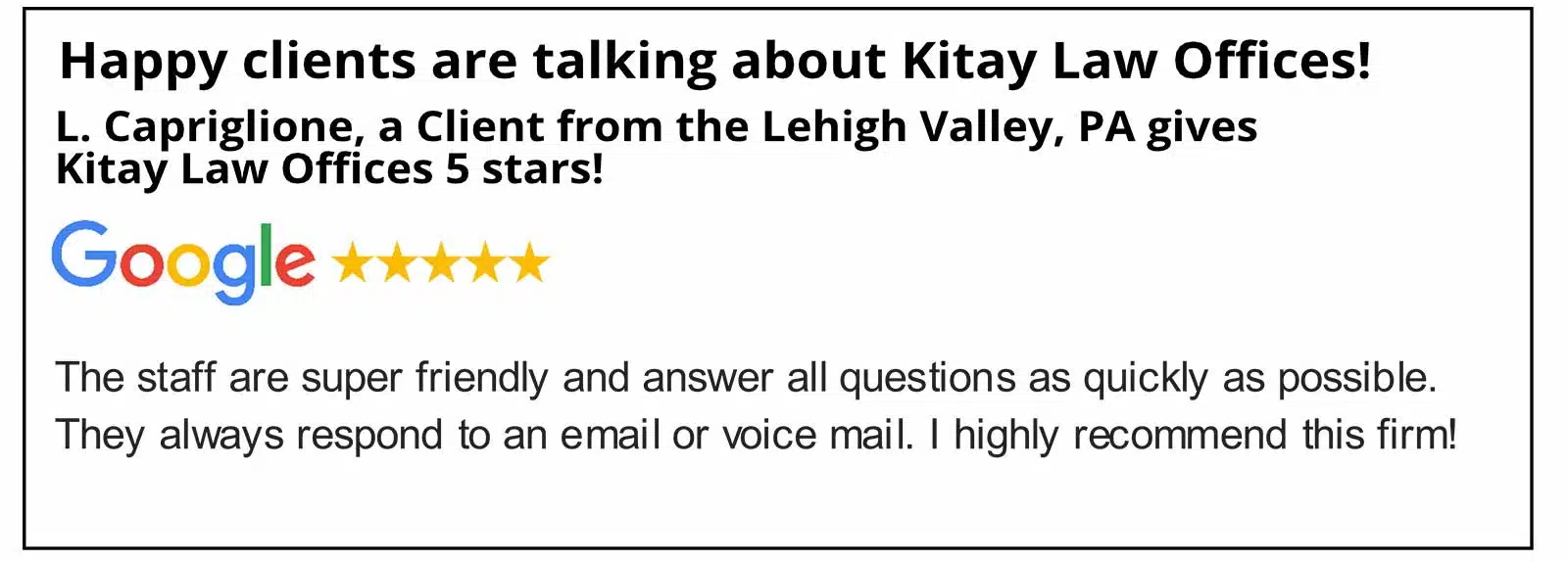 Bethlehem Car Accident Lawyer Review - Kitay Law Offices