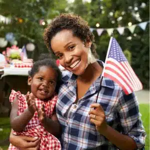 Mother and daughter obtaining their U Visa for the United States of America