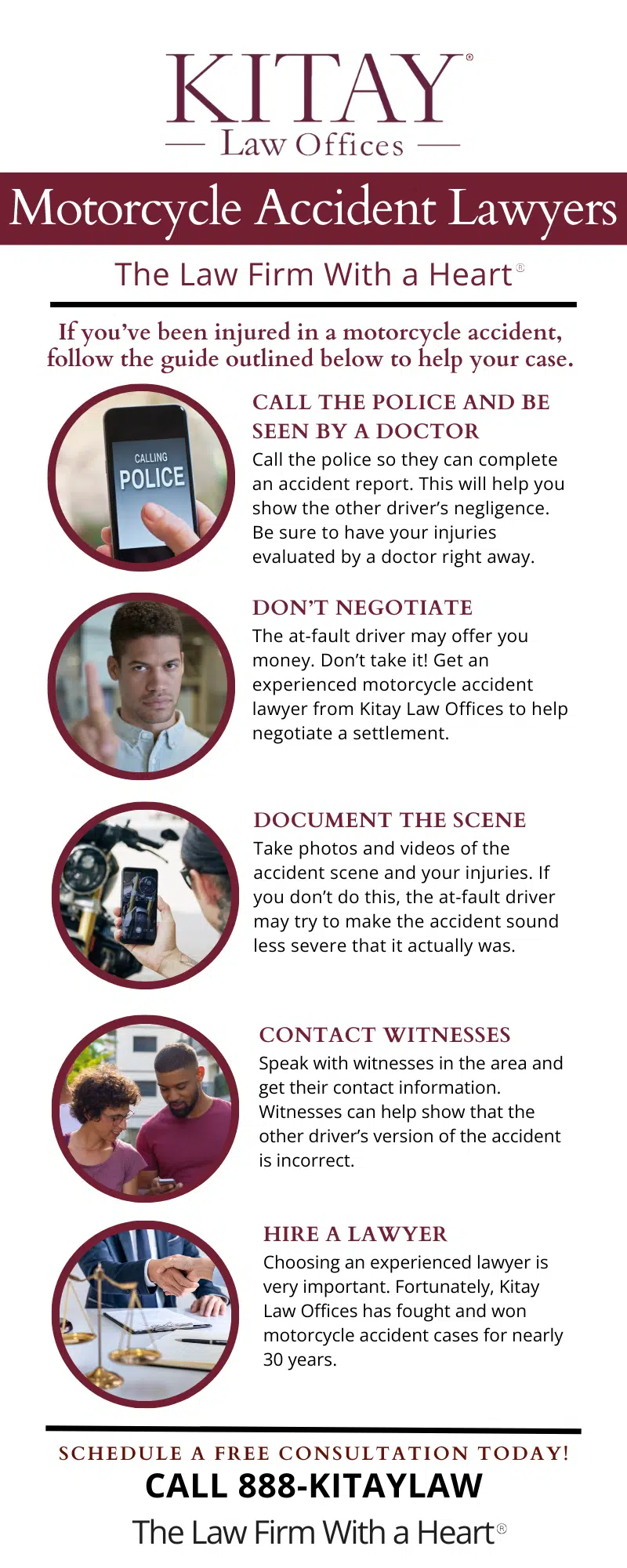 Motorcycle Accident Law in PA Infographic