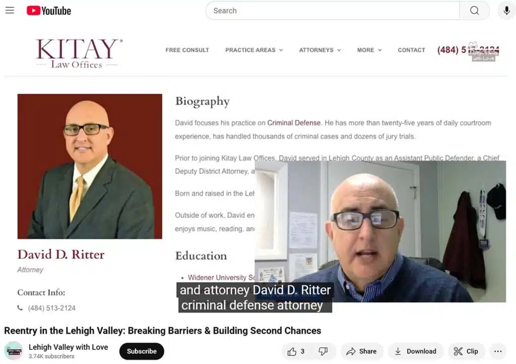 David Ritter - Reentry after Incarceration Podcast Lehigh Valley with Love